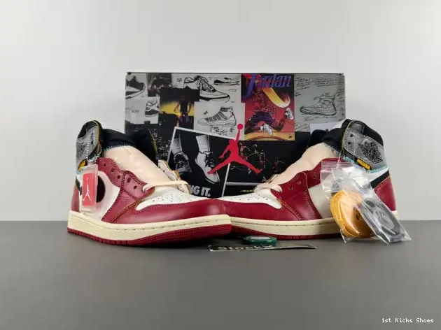 1st Kicks Shoes LA HV8563-600 Jordan High x Union 1 Air OG 0608